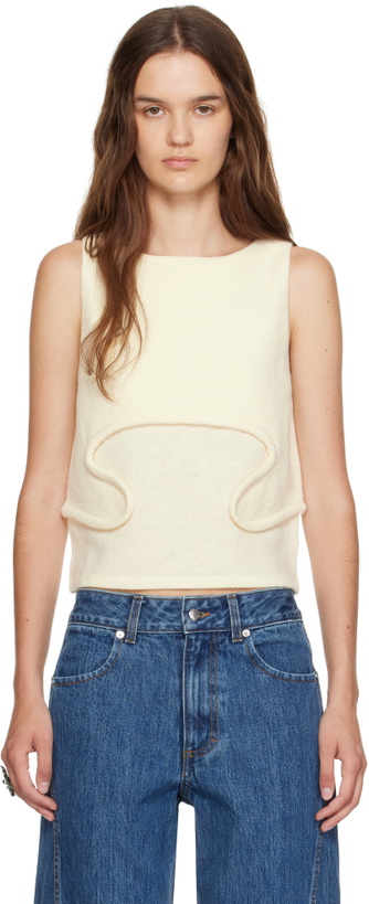 Photo: Eckhaus Latta Beige Pallas Tank Top