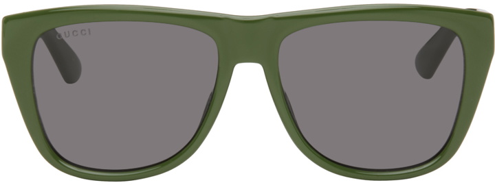 Photo: Gucci Green Square Sunglasses