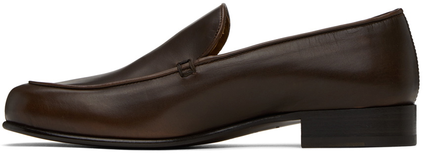 The Row Brown Flynn Loafers The Row