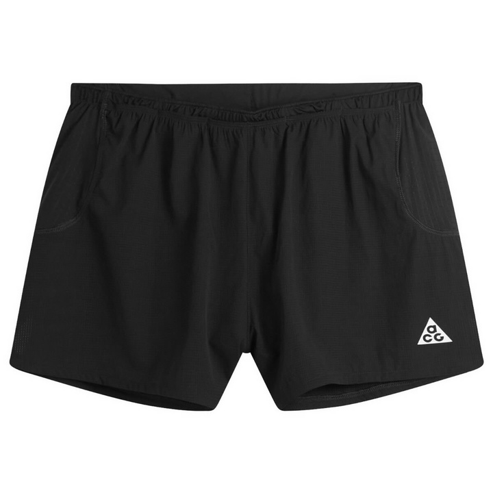 Photo: Nike Running Men's Nike Mens ACG Running Trailwind 6" Short in Black/Summit White