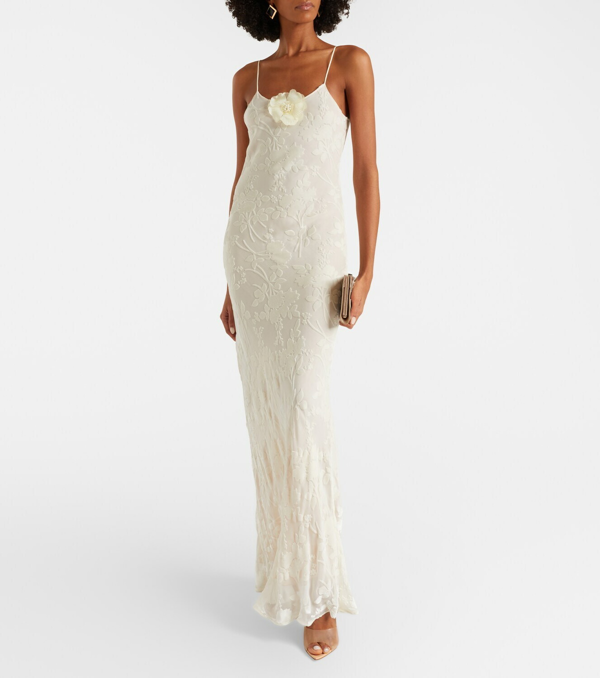 Rodarte Devoré floral velvet gown