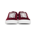 Givenchy Burgundy Urban Knots Velvet Sneakers