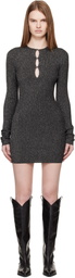 AMIRI Gray MA Hardware Minidress