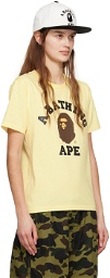 BAPE Yellow College T-Shirt