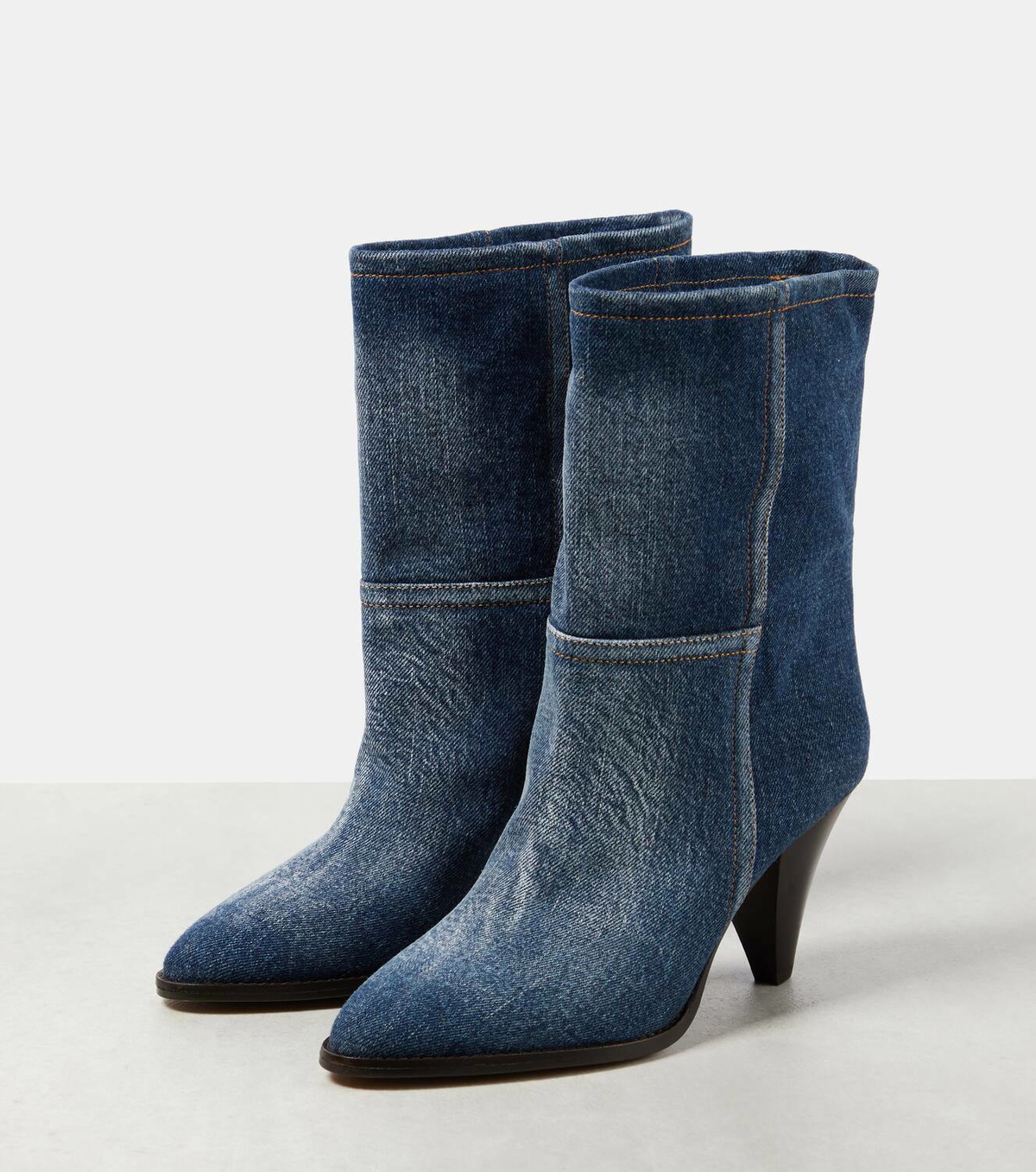Isabel Marant Rouxa denim ankle boots Isabel Marant