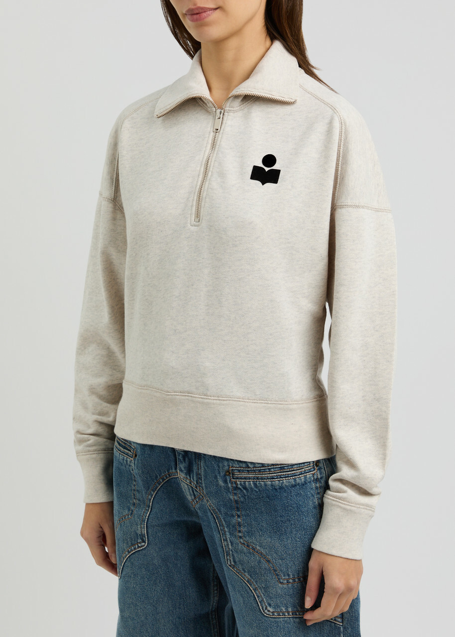 Isabel Marant étoile Ross Half-zip Cotton-blend Sweatshirt