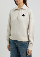 Isabel Marant étoile Ross Half-zip Cotton-blend Sweatshirt Ecru