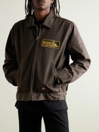 Local Authority LA - Dickies® Sunset Strip Autoparts Appliquéd Padded Drill Jacket - Brown