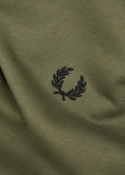 Fred Perry Half-zip Cotton Sweatshirt Green