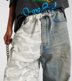 Balenciaga Cotton ripstop and denim cargo pants