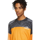 adidas Originals by Alexander Wang Black and Yellow Photocopy Sweater