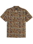 BEAMS PLUS - Slim-Fit Convertible-Collar Paisley-Print Cotton-Poplin Shirt - Neutrals