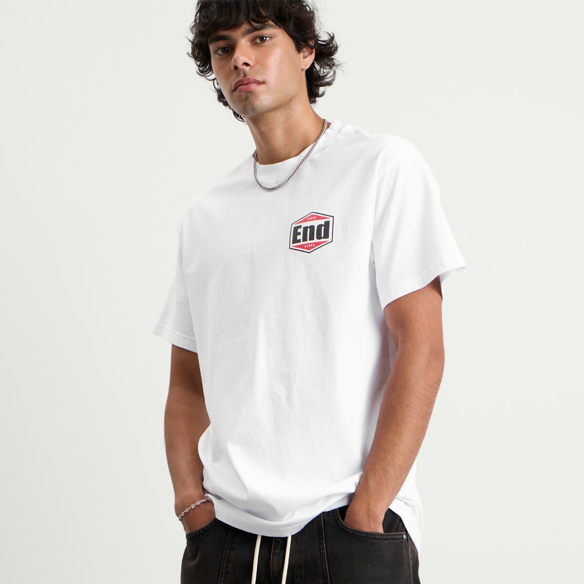 END. Sparks T-Shirt in White