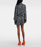 Loewe Clouds silk twill shorts