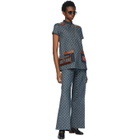 Gucci Blue Eco-Washed Denim GG Jacquard Jeans