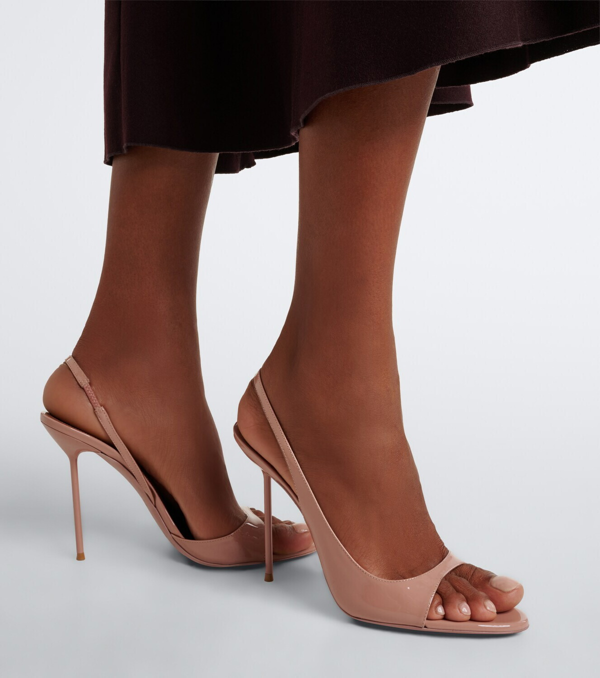 Paris Texas Lidia patent leather slingback sandals