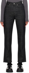 Youth Black Straight Jeans