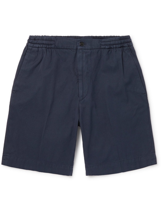 Photo: RUBINACCI - Cotton-Twill Bermuda Shorts - Blue - IT 46