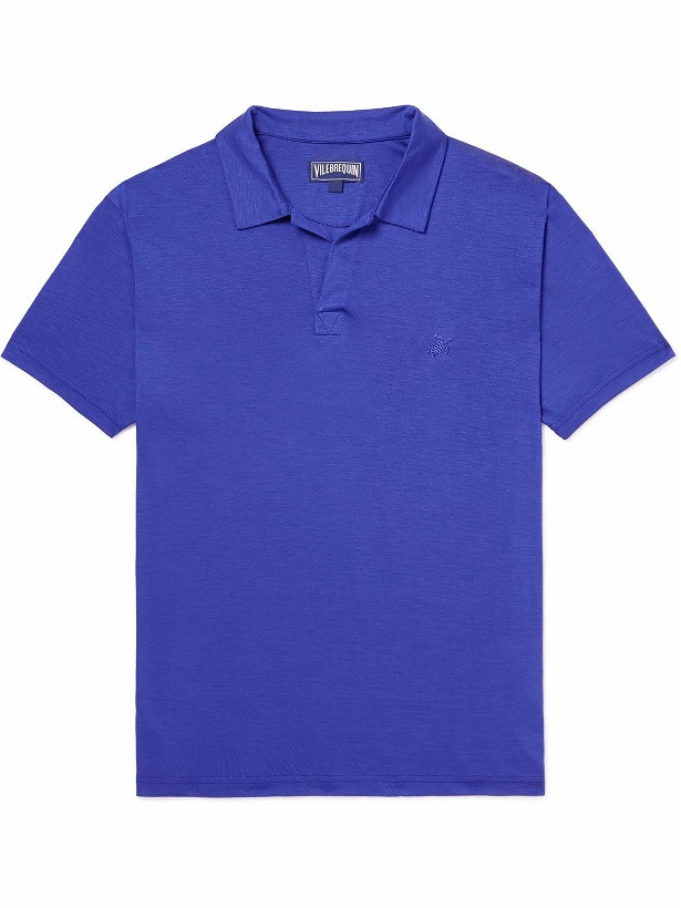 Photo: Vilebrequin - Pirinol TENCEL™ Lyocell Polo Shirt - Blue