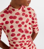 Stella McCartney Printed mesh T-shirt
