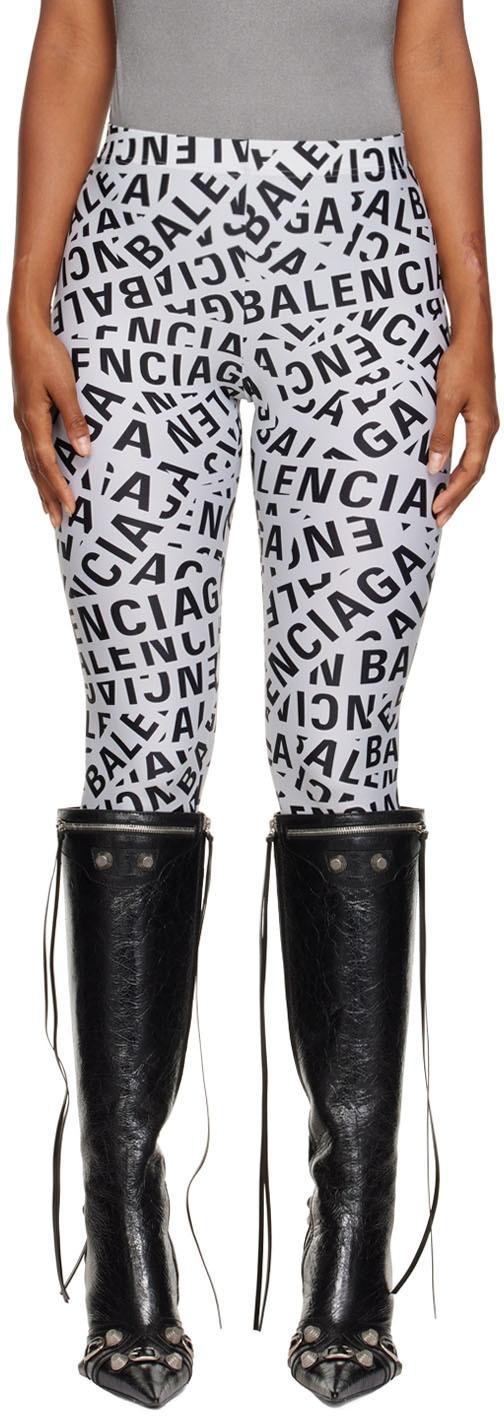 Balenciaga Logo Printed Leggings For Women
