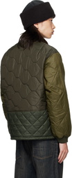 Barbour Khaki Cording Quilted Jacket