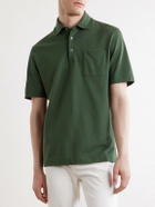 Zegna - Cotton-Jersey Polo Shirt - Green