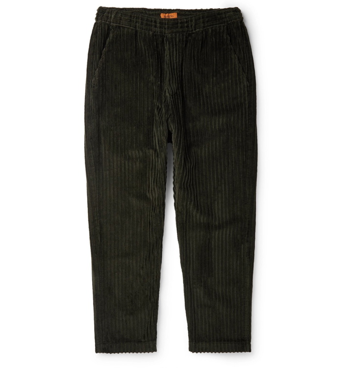 Photo: Barena - Tapered Cotton-Corduroy Trousers - Green