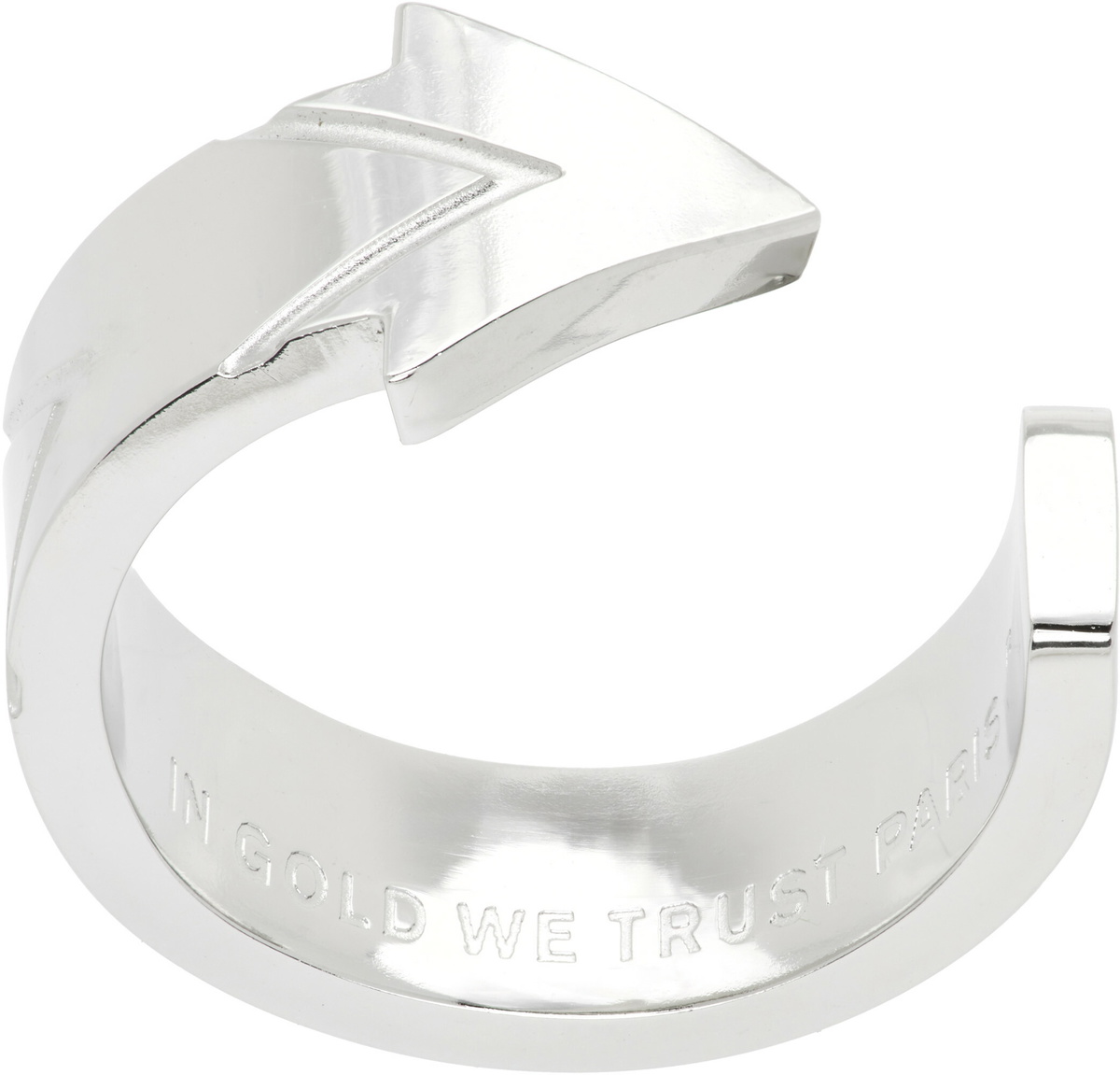 IN GOLD WE TRUST PARIS Arrow Ring
