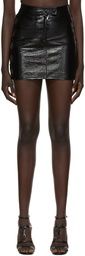 Courrèges Black Cut-Out Short Skirt