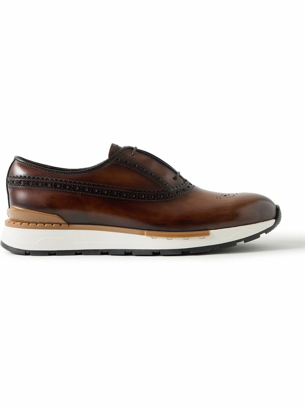 Photo: Berluti - Fast Track Venezia Leather Sneakers - Brown