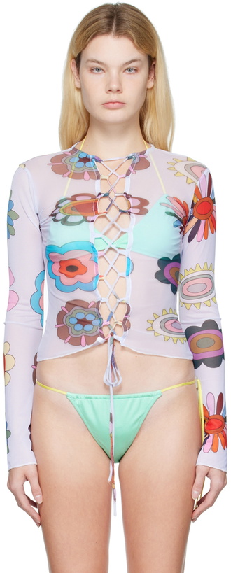 Photo: FENSI SSENSE Exclusive Purple Psychedelic Cover-Up