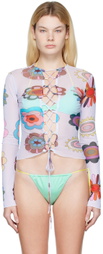 FENSI SSENSE Exclusive Purple Psychedelic Cover-Up