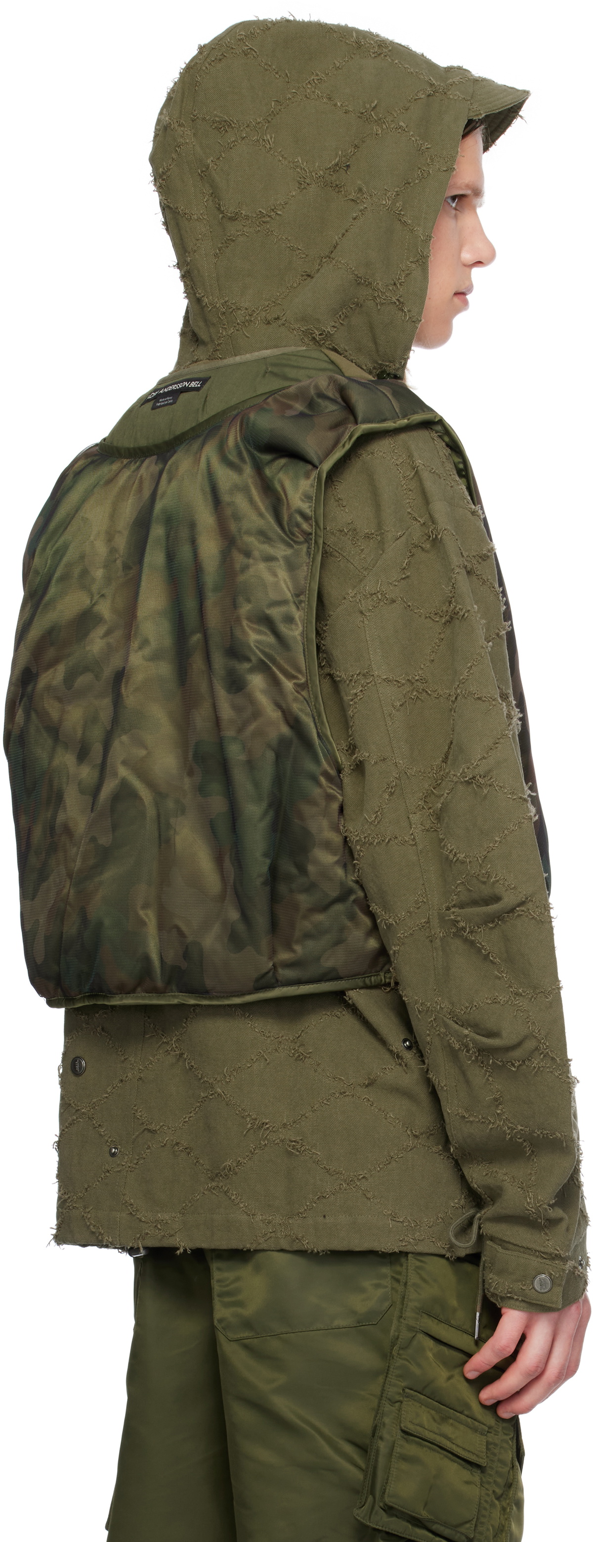 Andersson Bell Khaki Mesh Padded Reversible Vest
