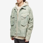 Objects IV Life Men's Traditional Denim Jacket in Green Patina
