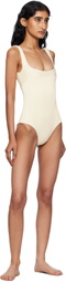 Haight Beige Ribbed Gabi Swimsuit