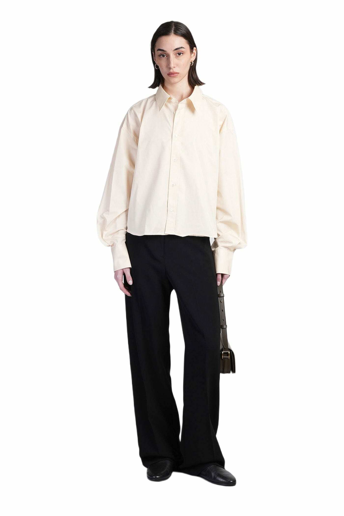 Ami Alexandre Mattiussi Shirt In Beige Cotton