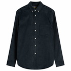 Portuguese Flannel Men's Lobo Button Down Corduroy Shirt in Navy
