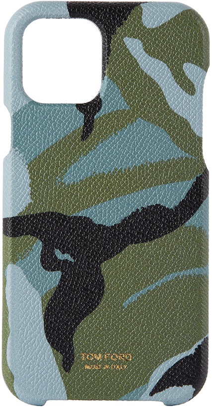 Photo: TOM FORD Blue Camo IPhone 12 Pro Case