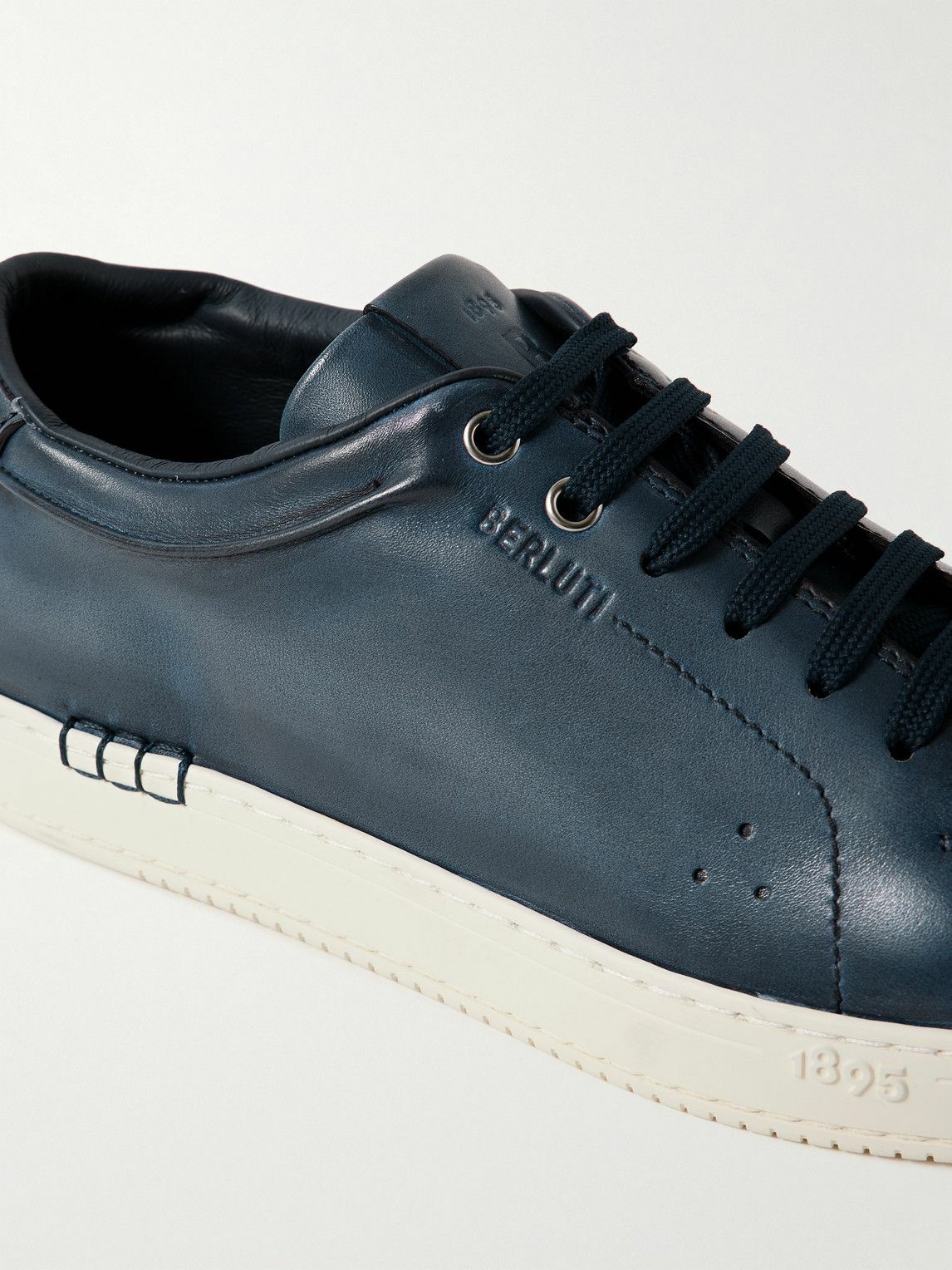Berluti - The Playtime Venezia Leather Sneakers - Blue