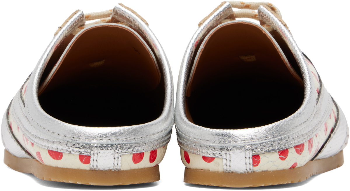 Dries Van Noten Brown & Silver Leather Mule Sneakers