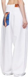 ABRA White Poster Jeans