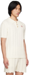 Casablanca Off-White Patch Polo