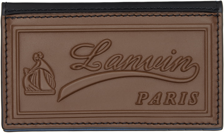 Photo: Lanvin Black & Brown 'Catch By Lanvin' Two Fold Card Holder