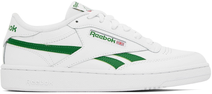 Photo: Reebok Classics White & Green Club C Revenge Sneakers