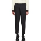 N.Hoolywood Black Ribbed Easy Trousers