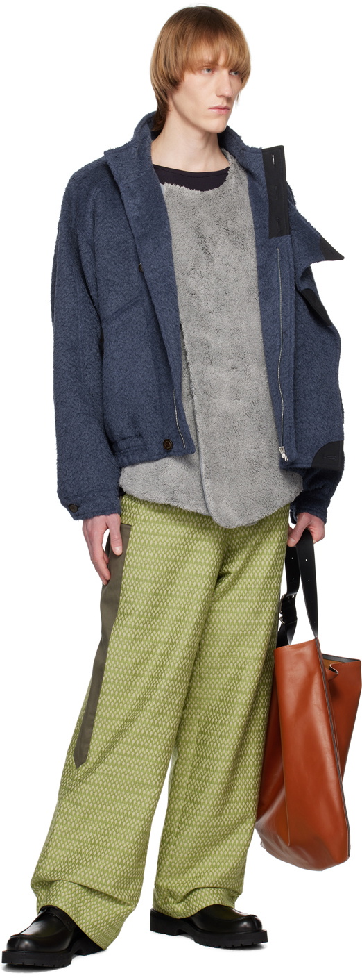 Kiko Kostadinov Green Tonkin Contrast Trousers Kiko Kostadinov Kiko Kostadinov Green Tonkin Contrast Trousers Kiko Kostadinov