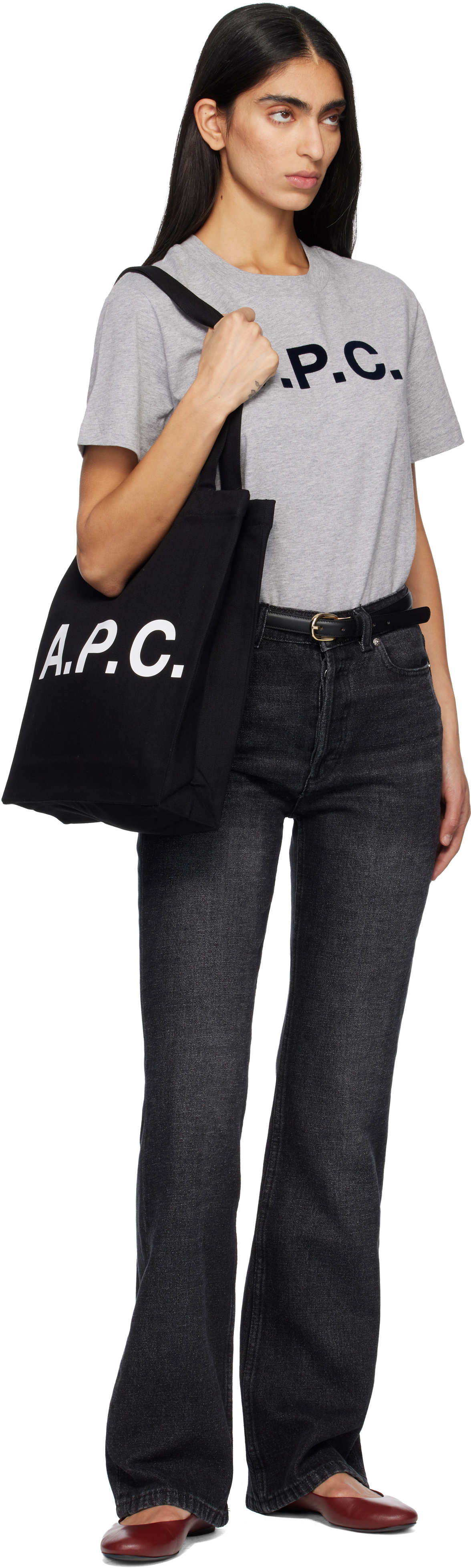 A.P.C. Black Rosette Belt