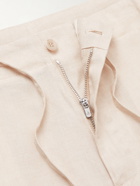 Loro Piana - Straight-Leg Linen Drawstring Bermuda Shorts - Neutrals