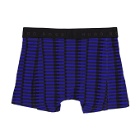 Boss Two-Pack Blue and Black Print Boxer Briefs